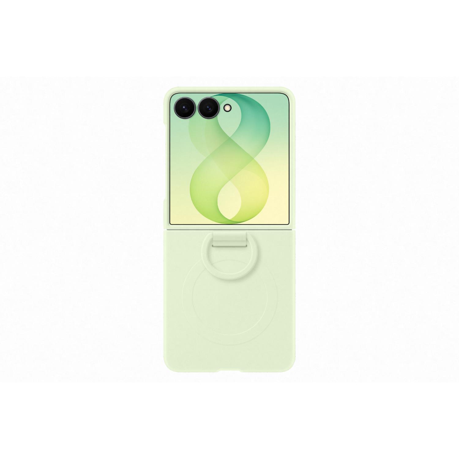 Samsung Silicone Magnet Cover With Ring – Samsung Galaxy Z Flip8 – Green